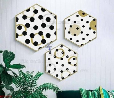 File gốc File bộ tranh treo hiện đại HD71170 (in lụa) tranh phong thủy