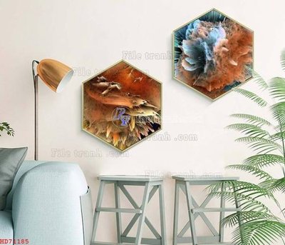 Download file File bộ tranh treo hiện đại HD71185 (gốc) cho xưởng in