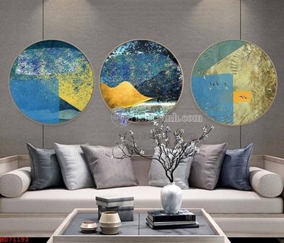 File gốc File bộ tranh treo hiện đại HD71192 (cho in 3D) độc đáo