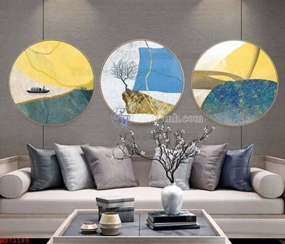 File gốc in ấn File bộ tranh treo hiện đại HD71193 chuẩn màu CMYK