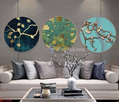 Cung cấp file tranh gốc File bộ tranh treo hiện đại HD71196 độc quyền