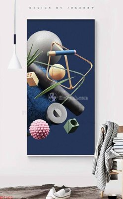 File ảnh File bộ tranh treo hiện đại HD71410 (gốc) in Hiflex