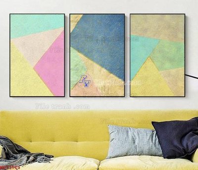 File in lụa File bộ tranh treo hiện đại HD71560 (phong cảnh) File bộ tranh treo hiện đại HD71560