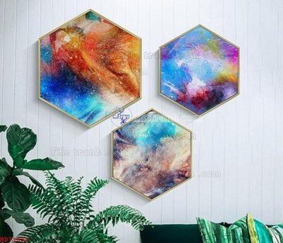 File tranh gốc File bộ tranh treo hiện đại HD71658 (bản quyền) độc đáo