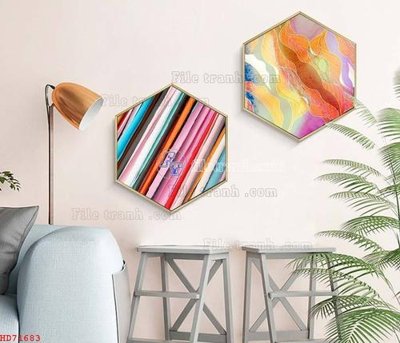 Tải file File bộ tranh treo hiện đại HD71683 (PSD) cho in ấn quảng cáo