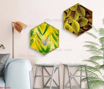 File ảnh File bộ tranh treo hiện đại HD71685 (gốc) in PP, decal