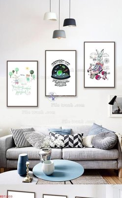 File gốc File bộ tranh treo hiện đại HD71833 (dành cho quảng cáo)