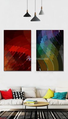 File gốc File bộ tranh treo hiện đại HD71937 (in ấn) không giới hạn