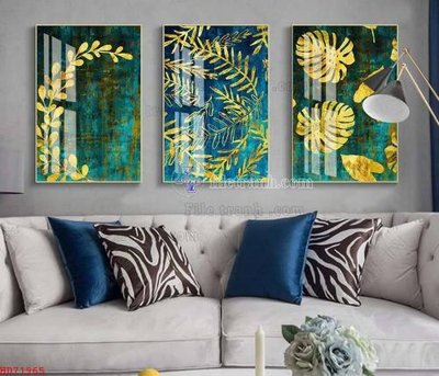 Tải file tranh gốc File bộ tranh treo hiện đại HD71965 chất lượng cao