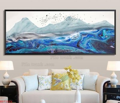 File gốc File bộ tranh treo hiện đại HD71984 (bản quyền) cho in ấn