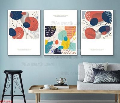 Download file File bộ tranh treo hiện đại HD71994 (gốc) cho xưởng in