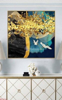 File gốc File bộ tranh treo hiện đại HD72034 (in mica) làm quà tặng