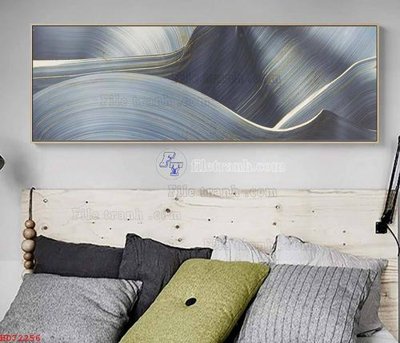 File gốc File bộ tranh treo hiện đại HD72256 (in lụa) hoa văn cổ điển