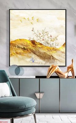 File in trần File bộ tranh treo hiện đại HD72305 (bản gốc) mây trời