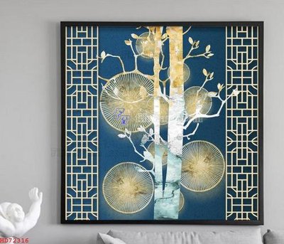 File in trần File bộ tranh treo hiện đại HD72316 (bản gốc) hoa văn