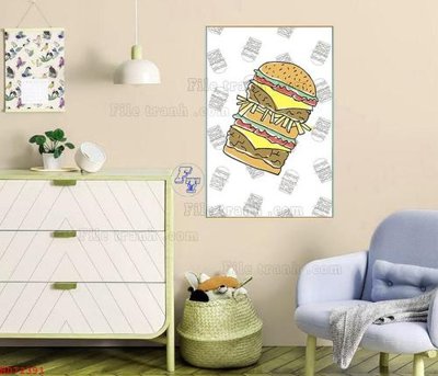 File gốc File bộ tranh treo hiện đại HD72391 (in 3D) cho trang trí