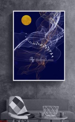 File in mica File bộ tranh treo hiện đại HD72404 (bản gốc) sắc sảo