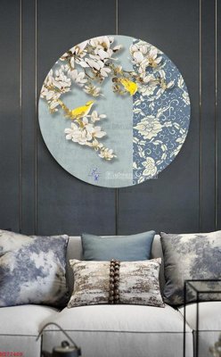 File gốc File bộ tranh treo hiện đại HD72409 (in ấn) màu sắc trung thực