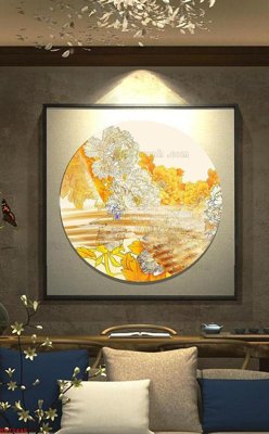 File in mica File bộ tranh treo hiện đại HD72446 (bản gốc) làm vách ngăn