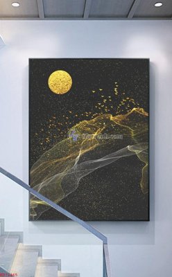 File tranh File bộ tranh treo hiện đại HD72465 (gốc) phong cách tối giản