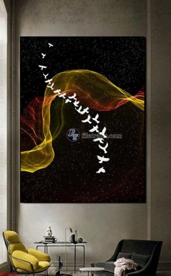 File tranh in tráng gương File bộ tranh treo hiện đại HD72639 (siêu nét)