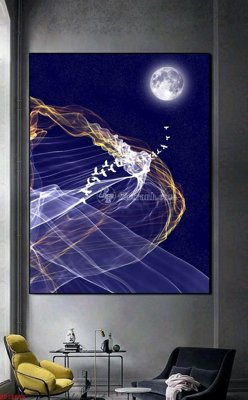 File in trần File bộ tranh treo hiện đại HD72688 (bản gốc) hoa văn