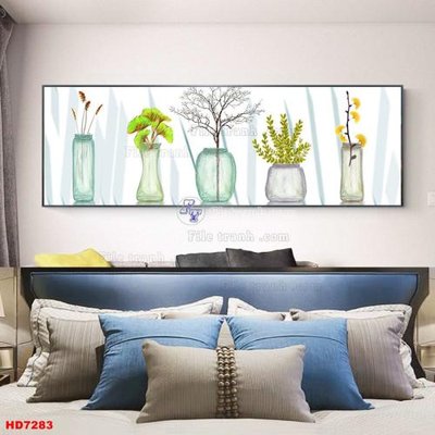 File in mica File tranh bộ hiện đại HD7283 (bản gốc) làm vách ngăn