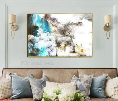 Hình ảnh file gốc File bộ tranh treo hiện đại HD72833 (chất lượng cao)