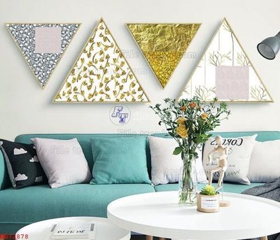 Tải file File bộ tranh treo hiện đại HD72878 (gốc) chủ đề hoa sen