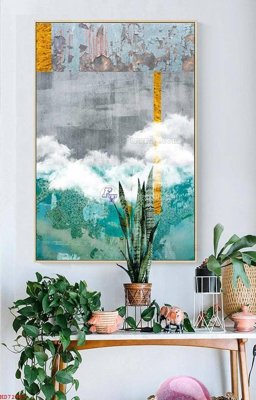 File gốc File bộ tranh treo hiện đại HD72955 (in lụa) tranh phong thủy