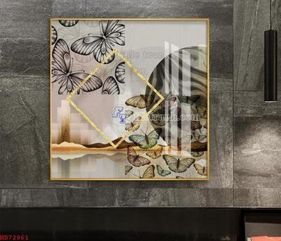 File ảnh File bộ tranh treo hiện đại HD72961 (gốc) dùng in Pano