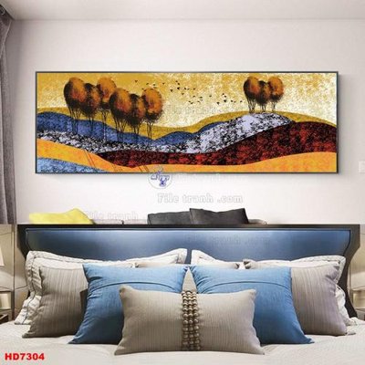 File in lụa File tranh bộ hiện đại HD7304 (chất lượng cao) File tranh bộ hiện đại HD7304