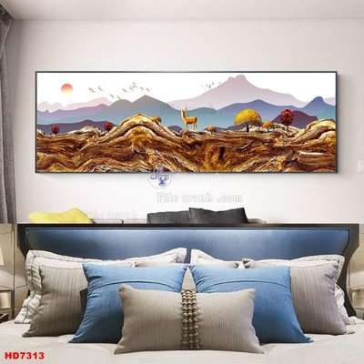 File gốc File tranh bộ hiện đại HD7313 (phong cách) tối giản