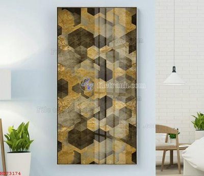 File tranh in tráng gương File bộ tranh treo hiện đại HD73174 (siêu nét)
