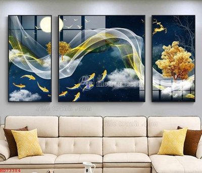 File in ấn chuyên nghiệp File bộ tranh treo hiện đại HD73384 (file gốc)