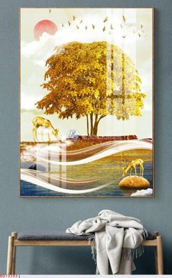 Tải file File bộ tranh treo hiện đại HD73393 (ảnh gốc) in gạch 3D