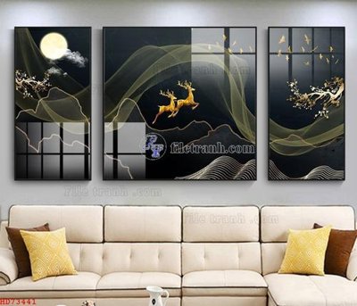 File in lụa File bộ tranh treo hiện đại HD73441 (tân cổ điển) File bộ tranh treo hiện đại HD73441