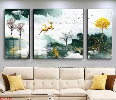 File tranh File bộ tranh treo hiện đại HD73445 (bản gốc) treo phòng ăn