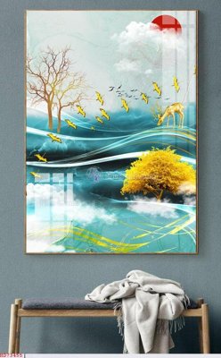 File PSD File bộ tranh treo hiện đại HD73455 (nguyên gốc) chất lượng cao