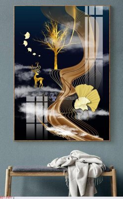 File gốc File bộ tranh treo hiện đại HD73497 (bản quyền) cho in ấn