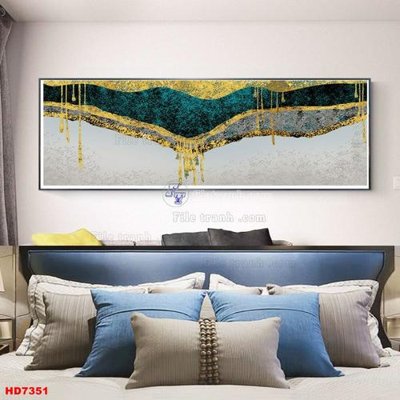 File ảnh File tranh bộ hiện đại HD7351 (gốc) trang trí khách sạn