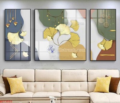 Download file File bộ tranh treo hiện đại HD73550 (gốc) cho xưởng in