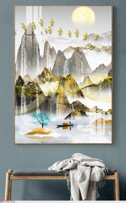 Tải file File bộ tranh treo hiện đại HD73574 (gốc) làm file tranh quảng cáo