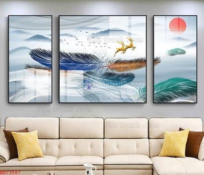 File ảnh File bộ tranh treo hiện đại HD73587 (gốc) in decal dán tường