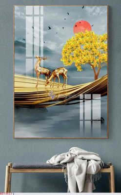 File tranh File bộ tranh treo hiện đại HD73617 (gốc) in film