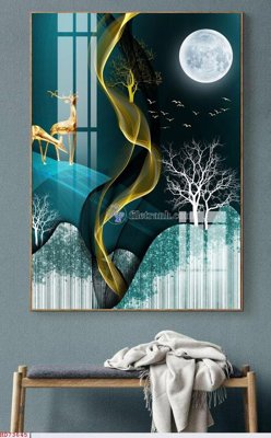 File gốc File bộ tranh treo hiện đại HD73645 (cho in 3D) độc đáo