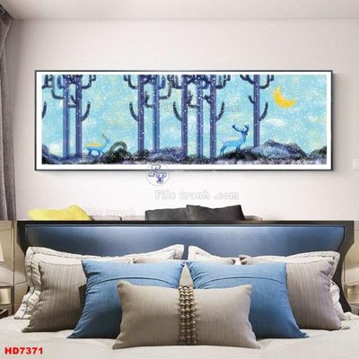 File PSD File tranh bộ hiện đại HD7371 (gốc) nhiều lớp (multi-layer)