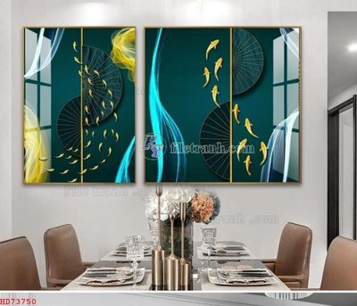 File PSD File bộ tranh treo hiện đại HD73750 (gốc) tách lớp chi tiết