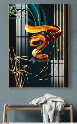 File tranh File bộ tranh treo hiện đại HD73753 (gốc) in trên kính