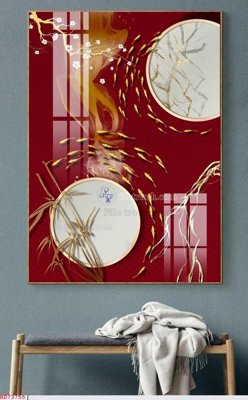 File tranh File bộ tranh treo hiện đại HD73755 (bản gốc) in canvas